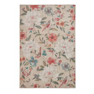 Bež periv tepih 122x170 cm Pipa Floral – Catherine Lansfield