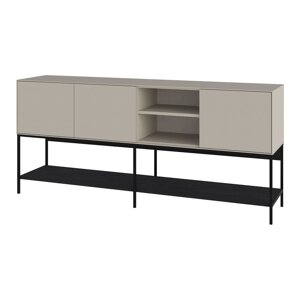 Crna/krem komoda 180x80x40 cm Amira – Marckeric