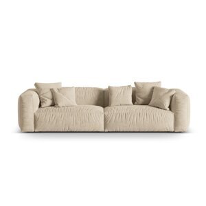 Bež baršunasti sofa 320 cm Martina – Micadoni