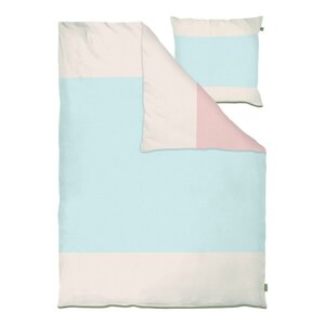 Svijetlo plava posteljina za krevet za jednu osobu/za produženi krevet od pamučnog perkala 140x220 cm Colore – Mette Ditmer Denmark