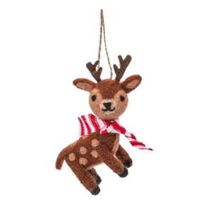 Vunen ukas za božićno drvce 12 cm Reindeer – Sass & Belle