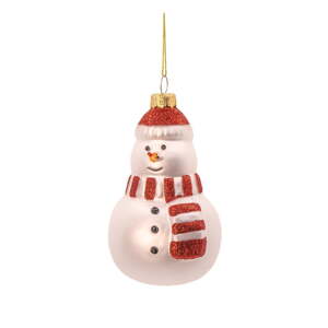 Stakleni ukas za božićno drvce ø 7 cm Snowman – Sass & Belle