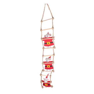 Tekstilni viseći božićni ukras 50 cm Santa Mouse – Sass & Belle