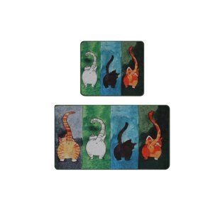 Kupaonske prostirke u setu 2 kom 60x100 cm Gatto Carino – Foutastic