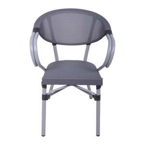 Sive metalne vrtne stolice u setu 2 kom Toskana – Garden Pleasure