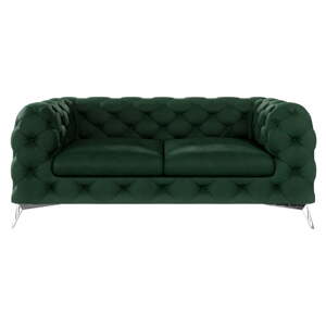 Tamno zelena baršunasti sofa 185 cm Chelsea – Ropez