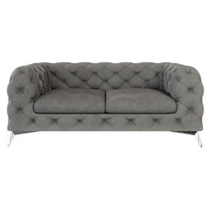 Siva baršunasti sofa 185 cm Chelsea – Ropez