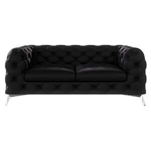 Crna baršunasti sofa 185 cm Chelsea – Ropez