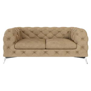 Svjetlo smeđa baršunasti sofa 185 cm Chelsea – Ropez