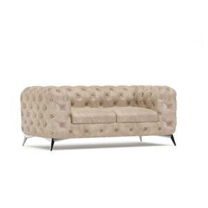 Bež baršunasti sofa 185 cm Chelsea – Ropez