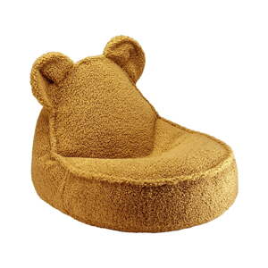 Smeđa vreća za bebe od bouclé tkanine Bear – Wigiwama