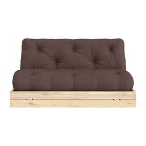 Tamno smeđa sklopiva sofa 145 cm Flip – Karup Design