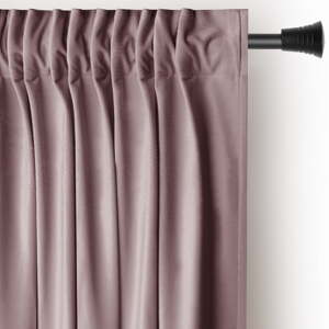Svjetlo smeđa zavjesa za djelomično zamračenje od samta 140x270 cm Pleat – Restilo