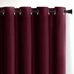 Bordo zavjesa za djelomično zamračenje od samta 140x245 cm Eyelets – Restilo