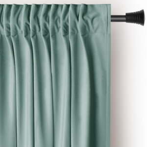 Svijetlo zelena zavjesa za djelomično zamračenje od samta 140x270 cm Pleat – Restilo