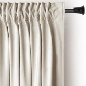 Bež zavjesa za djelomično zamračenje od samta 140x245 cm Pleat – Restilo