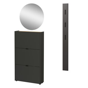 Antracitno sivi set za hodnik 101x200x22 cm Ameca – Germania