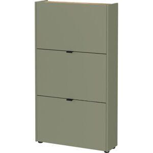 Smeđe-sivi preklopni ormarić za cipele 71x127x22 cm Ameca – Germania