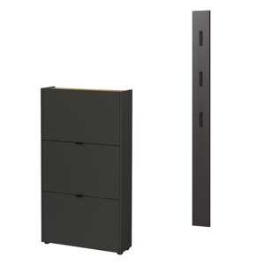 Antracitno sivi set za hodnik 101x200x22 cm Ameca – Germania