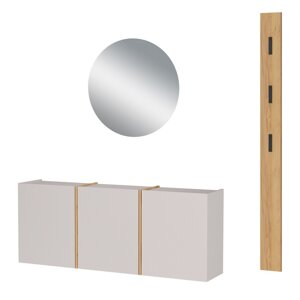 Krem/u prirodnoj boji set za hodnik 168x200x27 cm Libbiano – Germania