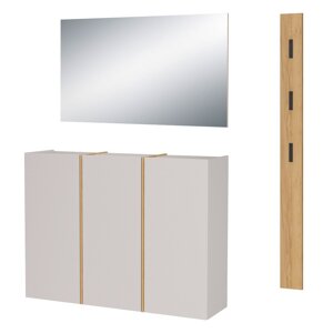 Krem/u prirodnoj boji set za hodnik 168x200x37 cm Libbiano – Germania