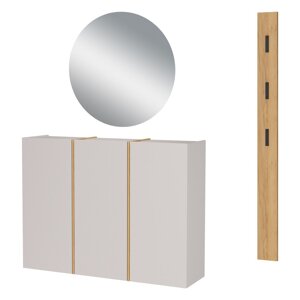 Krem/u prirodnoj boji set za hodnik 168x200x37 cm Libbiano – Germania